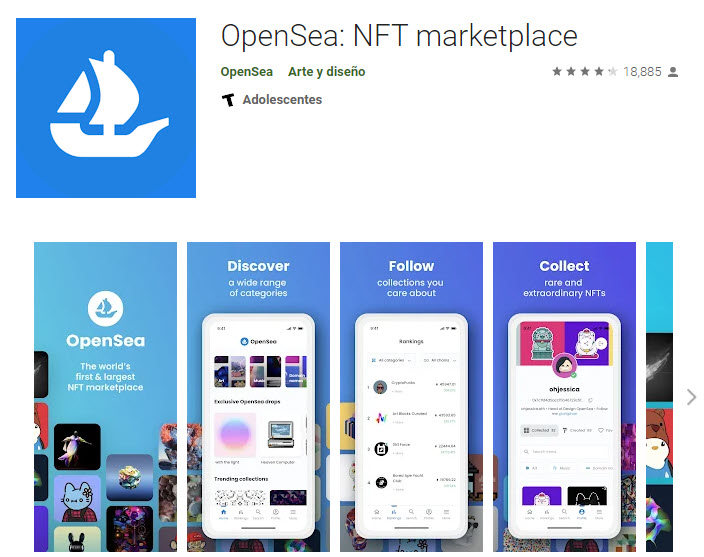 OpenSea el mercado de NFTs más grande del mundo