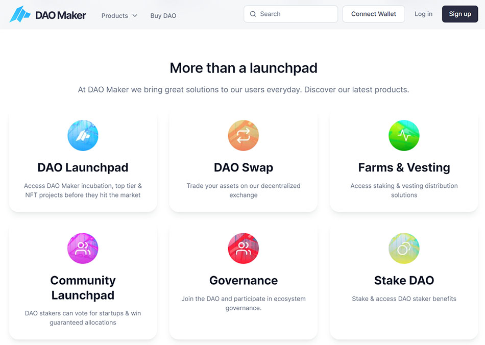 DAO Maker la plataforma de tokenización